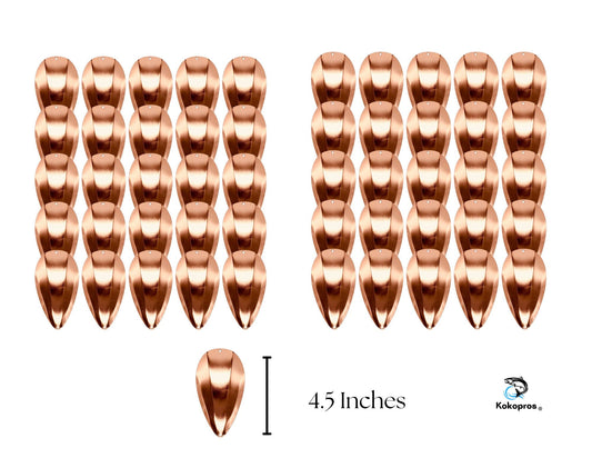 KOKOPROS® Original JET Dodger, Copper, Blanks (50PK) 4 1/2 inch