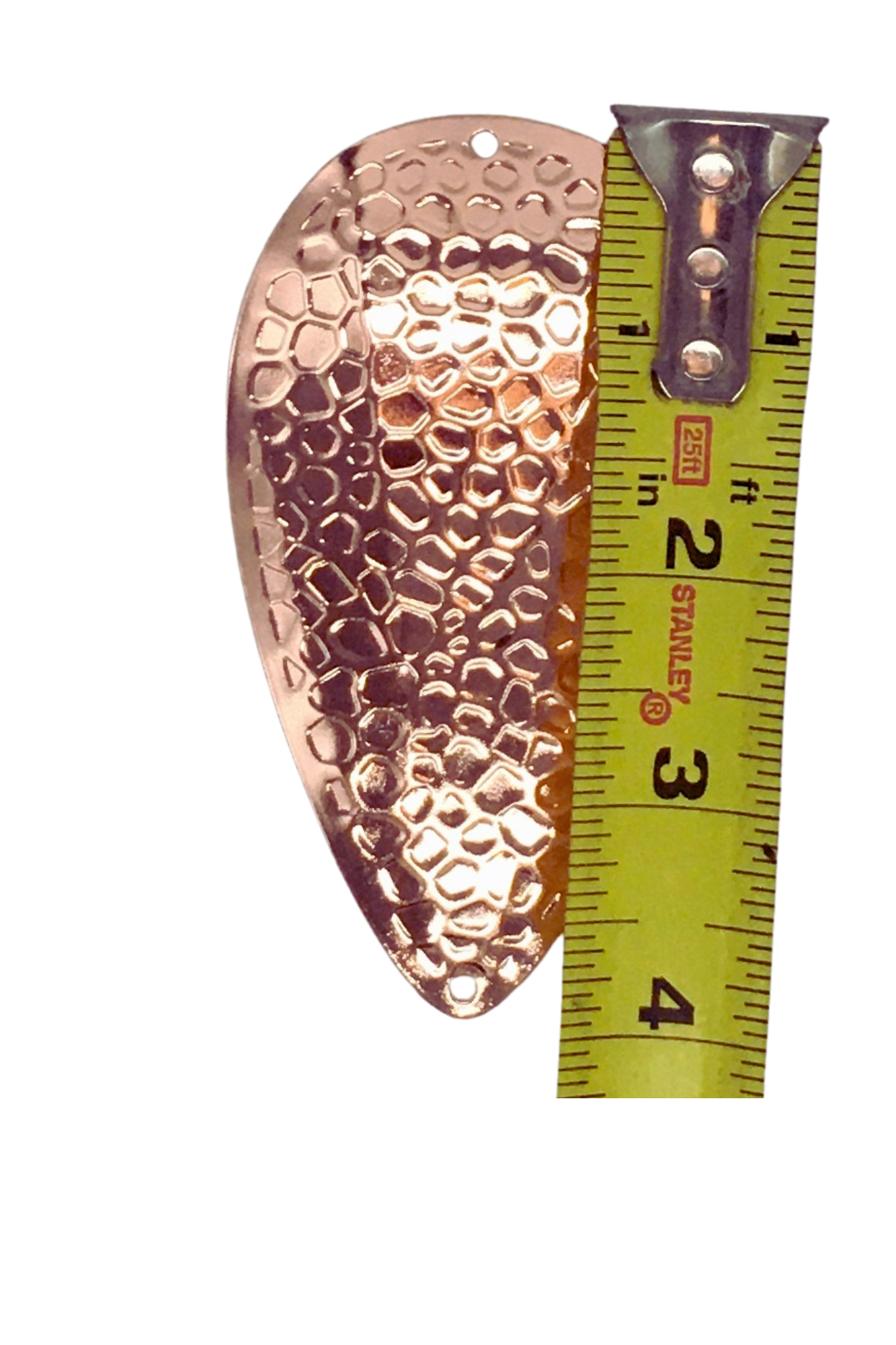 SPRING HAMMERED Jet Dodger Blanks 50 Pack 4 in. (Copper,Silver, Gold,)