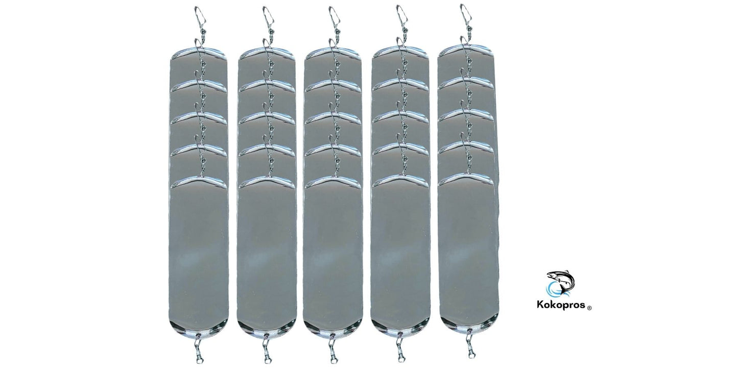 KOKOPROS® - Skateboard Dodgers - 6 inches"- Silver - With Hardware (25PK)