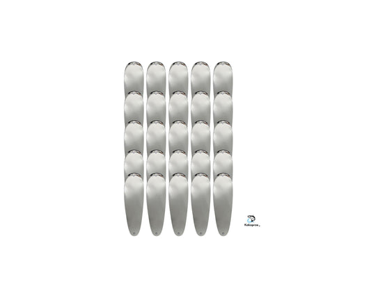 KOKOPROS® - Teardrop Blank  Flashers -  Silver  5 1/2 Inch- 25PK