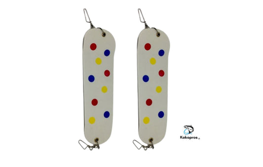 KOKOPROS®  8 1/2- inch Salmon Wonder Flashers  2 PK   Heavy Duty Hardware.