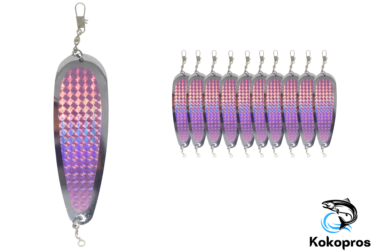 5 ½” Finished Teardrop Flashers, Pink Color (10PK)