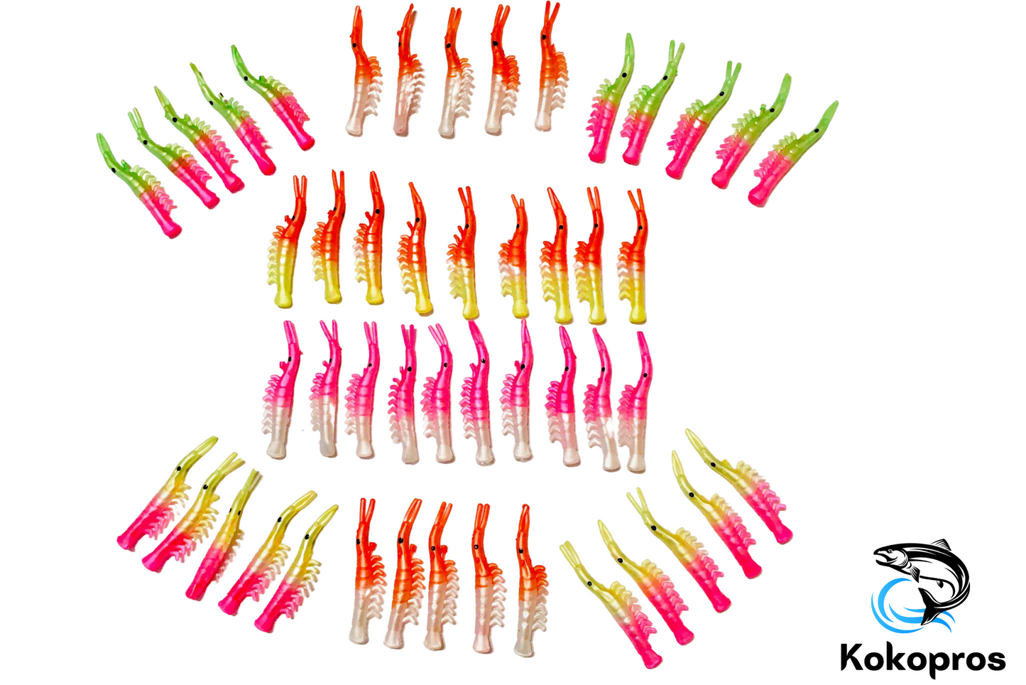 Assorted UV Dyed Kokanee Shrimp (50PK)